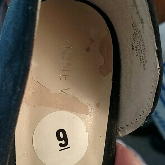 Nine West Black Suede Snake Print Heels - Picture 7 of 7